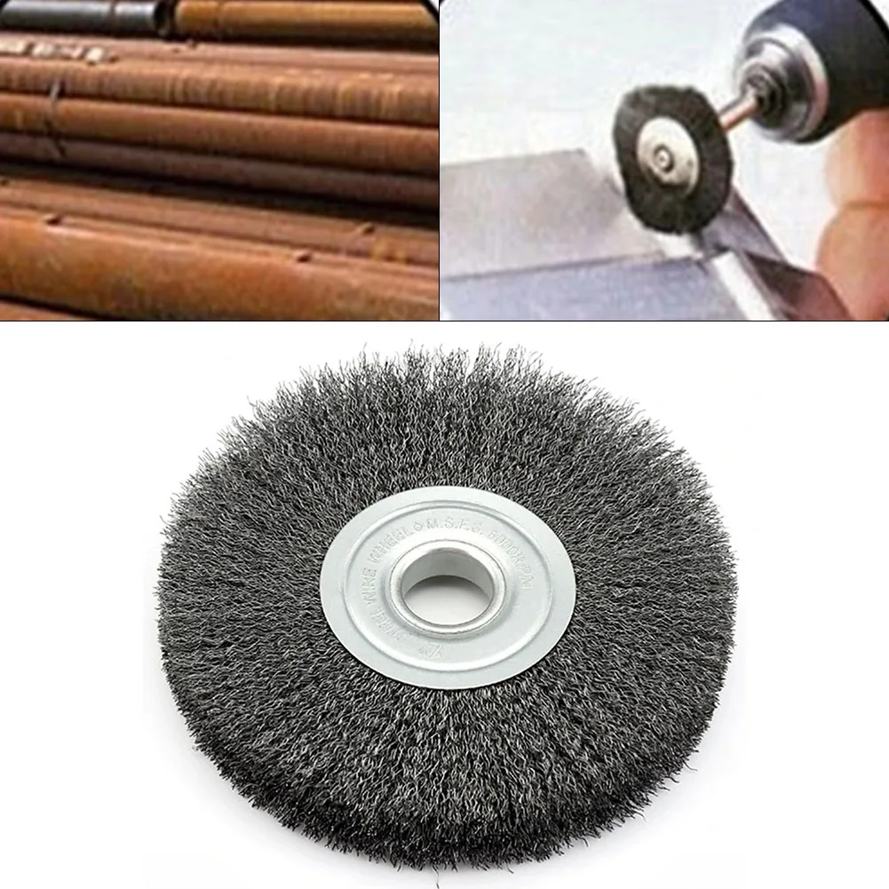 1Pc Crimped Wheel Drill Brush 100mm 0.52inch Bore Stainless Steel Wire Brush Angle Grinder Polishing Rust Removal Tools
1Pc Crimped Wheel Drill Brush 100mm 0.52inch Bore Stainless Steel Wire Brush Angle Grinder Polishing Rust Removal Tools