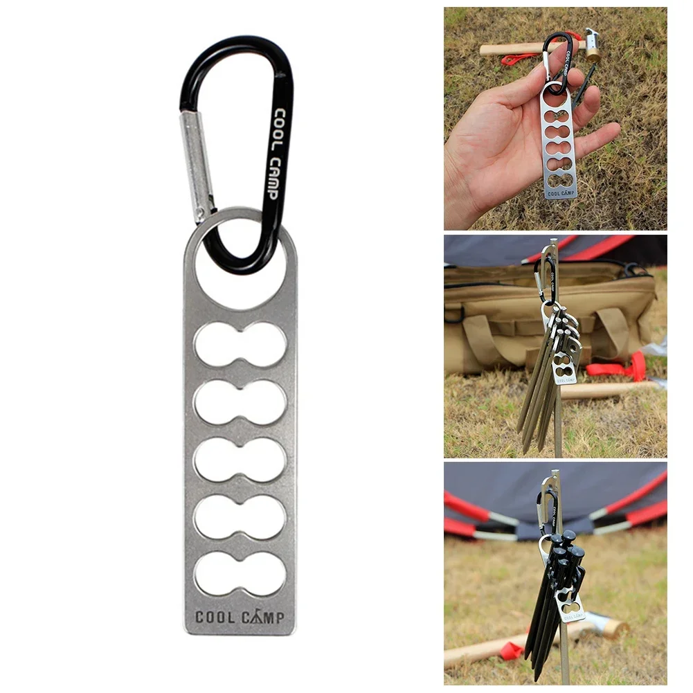Tent Peg Nail Carry Holder Aluminum Alloy Camping Tent Stakes Storage with Keychain Buckle for Backpacking for Hiking Fishing
Tent Peg Nail Carry Holder Aluminum Alloy Camping Tent Stakes Storage with Keychain Buckle for Backpacking for Hiking Fishing