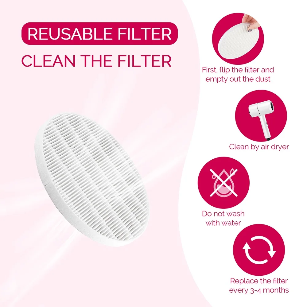 Collecteur de poussière d'ongles sans balais à faible bruit, aspiration injuste 80W, perceuse 35000 tr/min, pièce à main de manucure, aspirateur à ongles avec 2 filtres Collecteur de poussière d'ongles sans balais à faible bruit, aspiration injuste 80W, perceuse 35000 tr/min, pièce à main de manucure, aspirateur à ongles avec 2 filtres