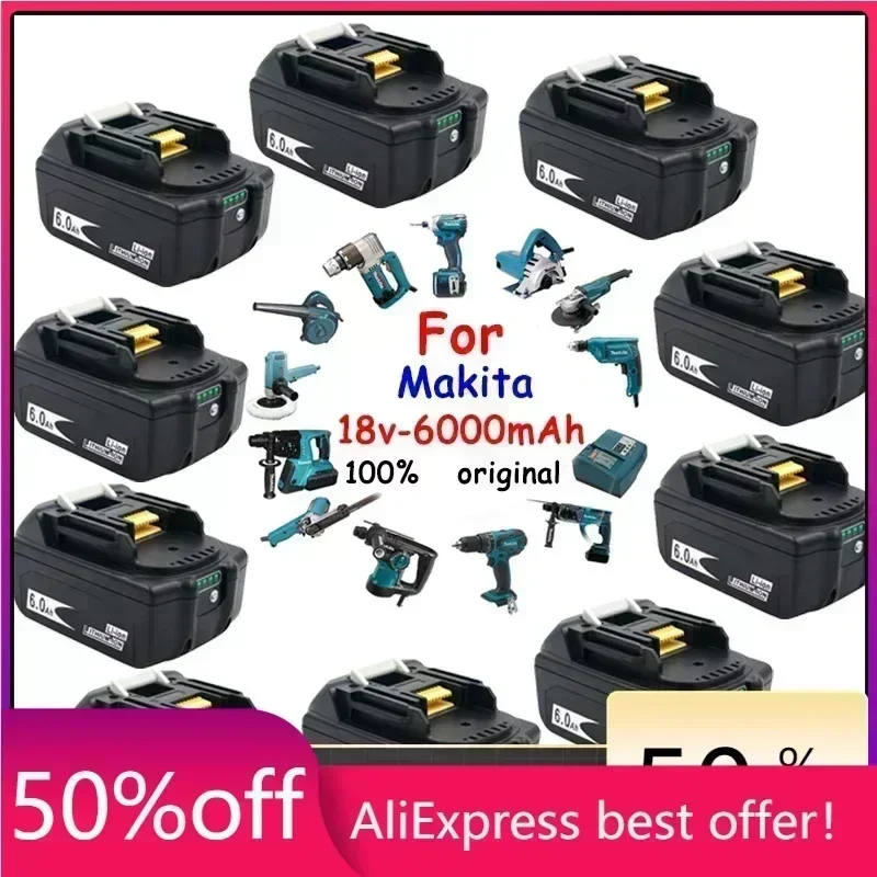 wholesale 1-20PCS BL1860 Rechargeable Battery 18 V 6000mAh Lithium ion for Makita Battery BL1840 BL1850 BL1830 BL1860B LXT 400
wholesale 1-20PCS BL1860 Rechargeable Battery 18 V 6000mAh Lithium ion for Makita Battery BL1840 BL1850 BL1830 BL1860B LXT 400