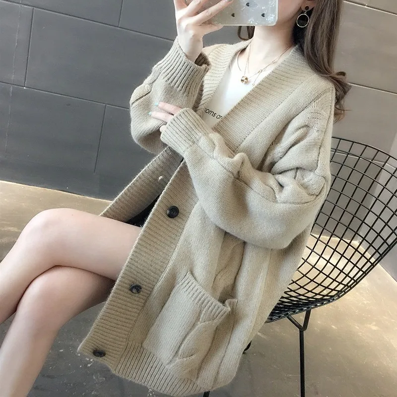 Women Knitting Fashion Simple Solid Warm Autumn Pockets Leisure Sweet All-match Basic Students Tender Elegant
Women Knitting Fashion Simple Solid Warm Autumn Pockets Leisure Sweet All-match Basic Students Tender Elegant