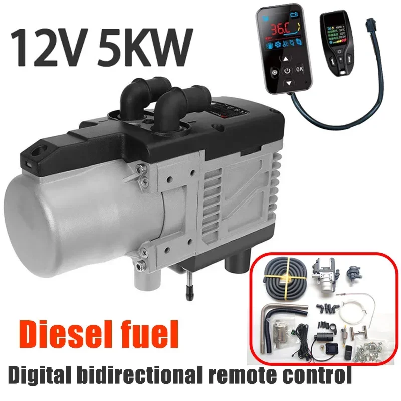 12V 5KW Diesel Engine Warm-Up Dual Mode Heater Kit Diesel Universal Water Heater with Remote Control LCD Monitor for Motor Truck
12V 5KW Diesel Engine Warm-Up Dual Mode Heater Kit Diesel Universal Water Heater with Remote Control LCD Monitor for Motor Truck