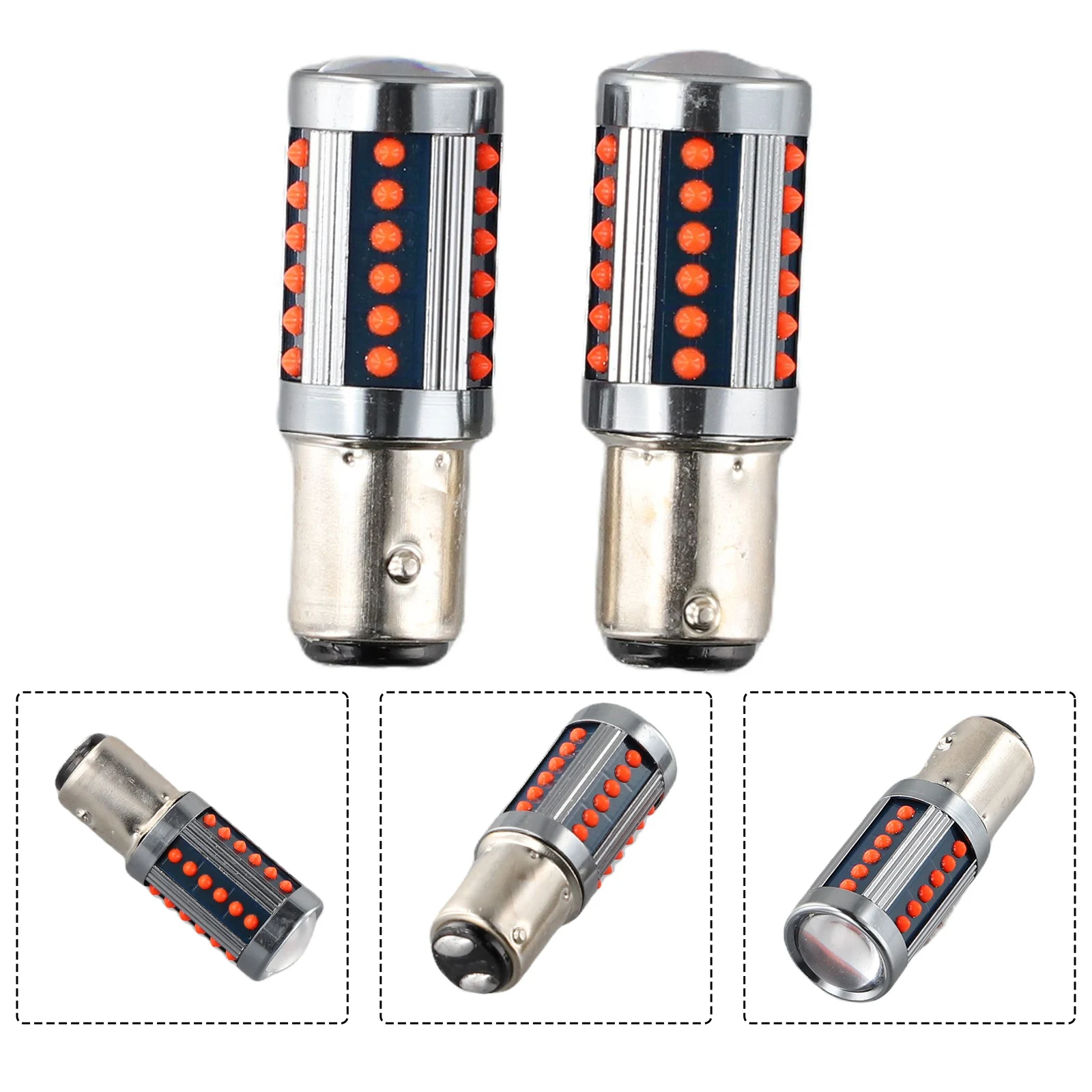 Durable High Quality 1157 LED Light Bulb 2× Accessory 2pcs Set 0.23A Aluminum BAY15D Brake Light DC/AC 12V-24V
Durable High Quality 1157 LED Light Bulb 2× Accessory 2pcs Set 0.23A Aluminum BAY15D Brake Light DC/AC 12V-24V
