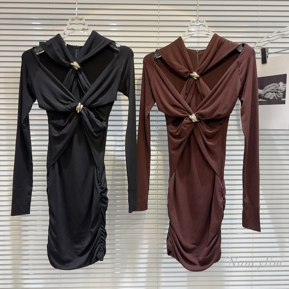 2024 Spring New Sexy Bodycon Dress for Women Metal Buckle Cross Strap Design Slim Fit Dress Vestidos De Fiesta
2024 Spring New Sexy Bodycon Dress for Women Metal Buckle Cross Strap Design Slim Fit Dress Vestidos De Fiesta