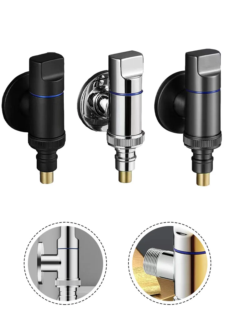 Stainless Steel Washing Machine Faucet Water Stop Quick Opening Angle Valve G1/2' Automatic Water Stopper Buckle Water Stops
Stainless Steel Washing Machine Faucet Water Stop Quick Opening Angle Valve G1/2' Automatic Water Stopper Buckle Water Stops