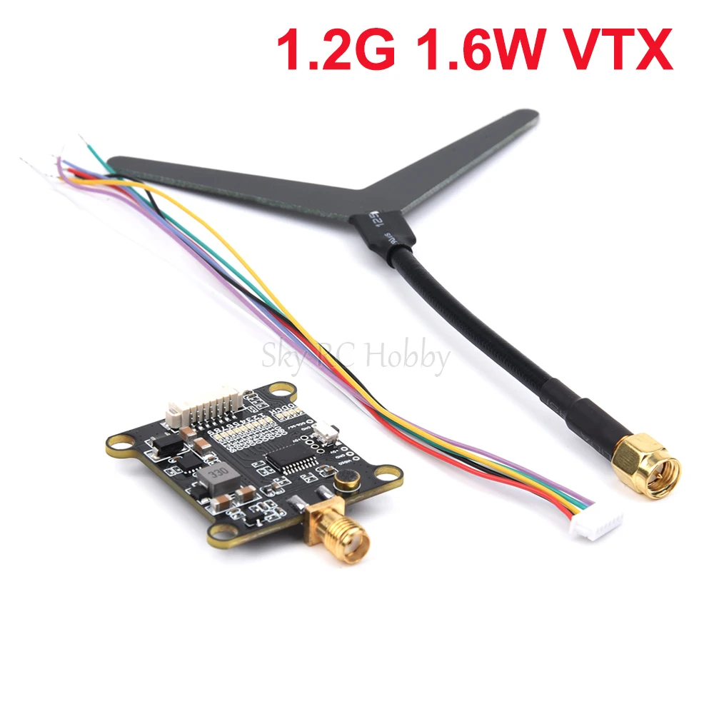 

FPV 1.2G 1.3G 1060~1380MHz 1.6W 0.1mW/25mW/800mW/1600mW Video Transmitter VTX For Freestyle Racing Drone Long Range DIY Parts