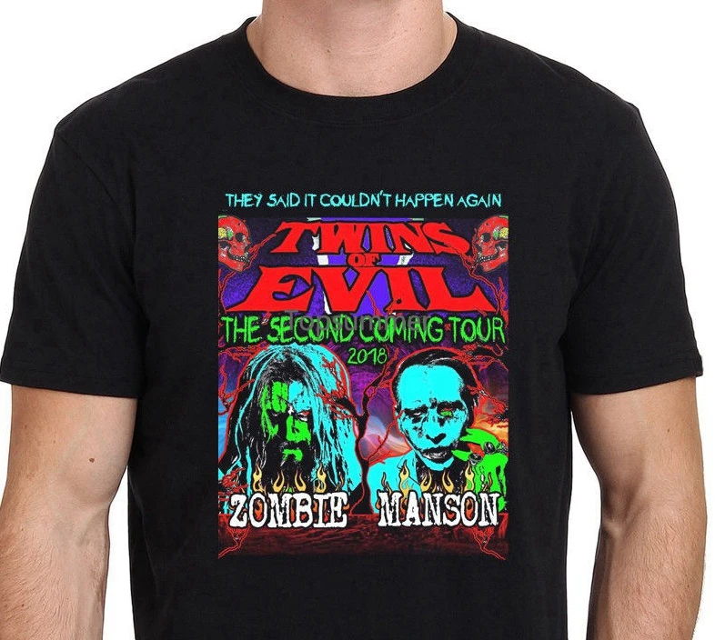 Rob Zombie Marilyn Manson Tour 2018 Men'S Black T-Shirt Size S To Xxl Print T Shirt Fashion Short Sleeve
Rob Zombie Marilyn Manson Tour 2018 Men'S Black T-Shirt Size S To Xxl Print T Shirt Fashion Short Sleeve