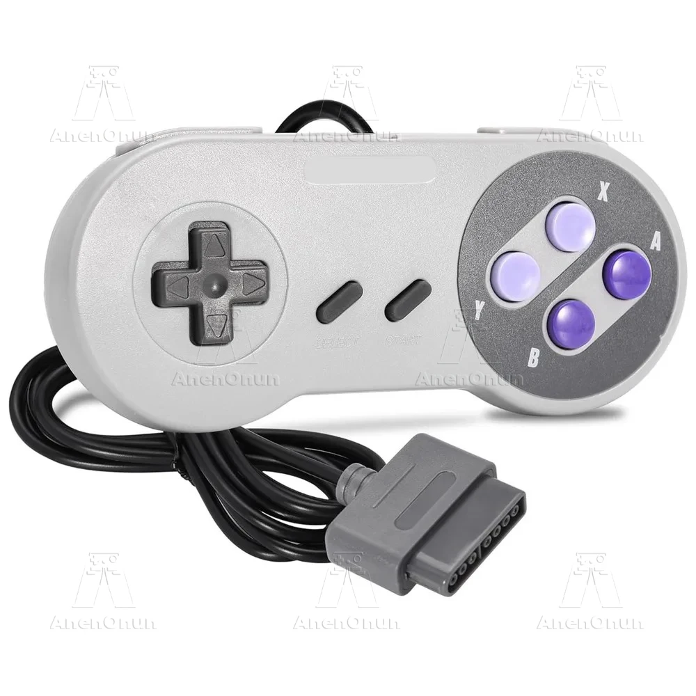 

SNES/SFC Classic Controller Wired Gamepad Control 16-bit Retro Entertainment System Video Game Console Gaming Joypad Accessories