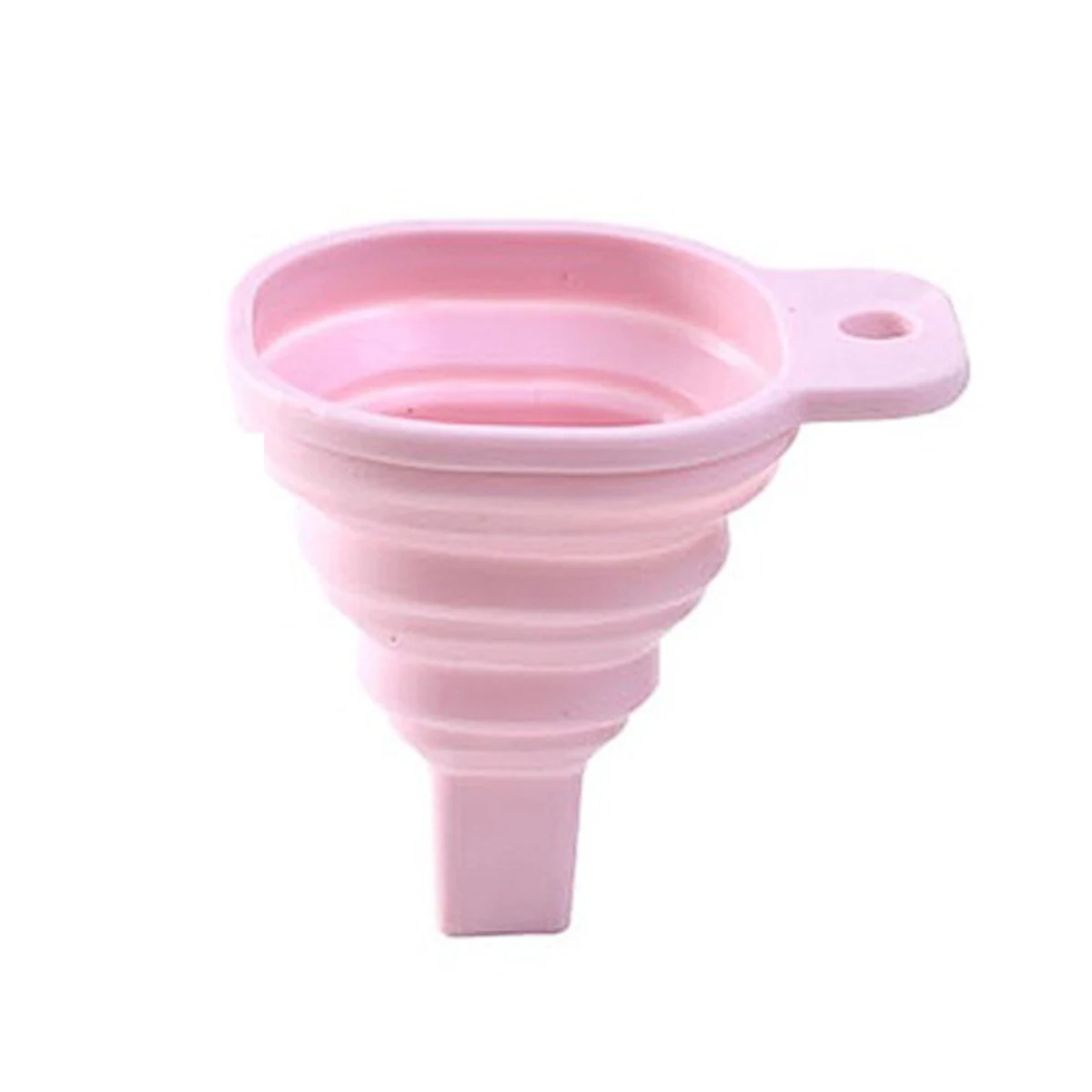 

Novelty silicone folding funnel telescopic long Collapsible Style funnels for household liquid dispensing Kitchen Gadgets pink