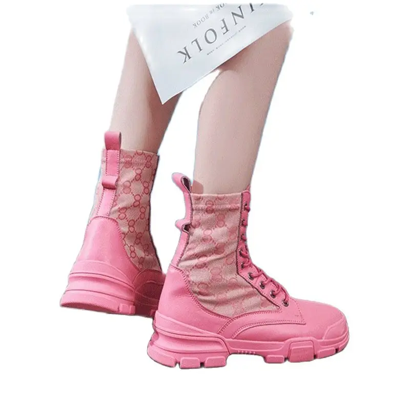 2023 Autumn Winter Lace-up All-match Fabric Punk Woman's Martin Boots British Style Retro Round Toe Casual Trend Platform Classi
2023 Autumn Winter Lace-up All-match Fabric Punk Woman's Martin Boots British Style Retro Round Toe Casual Trend Platform Classi