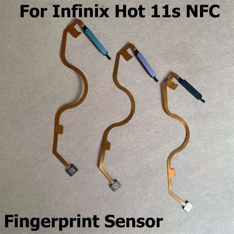 

Fingerprint Sensor Home Button Menu Touch ID Scanner Ribbon Connector For Infinix Hot 11s NFC X6812 X6812B Flex Cable