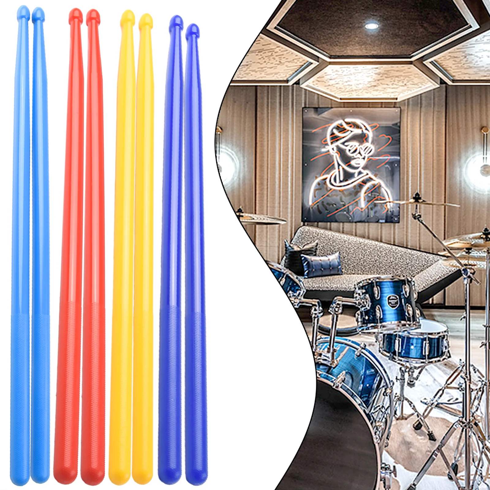 High Quality Musical Instruments Drumsticks Drum Sticks 1 Pair 406mm 5A Nylon Anti-slip Function Threaded Handle
High Quality Musical Instruments Drumsticks Drum Sticks 1 Pair 406mm 5A Nylon Anti-slip Function Threaded Handle