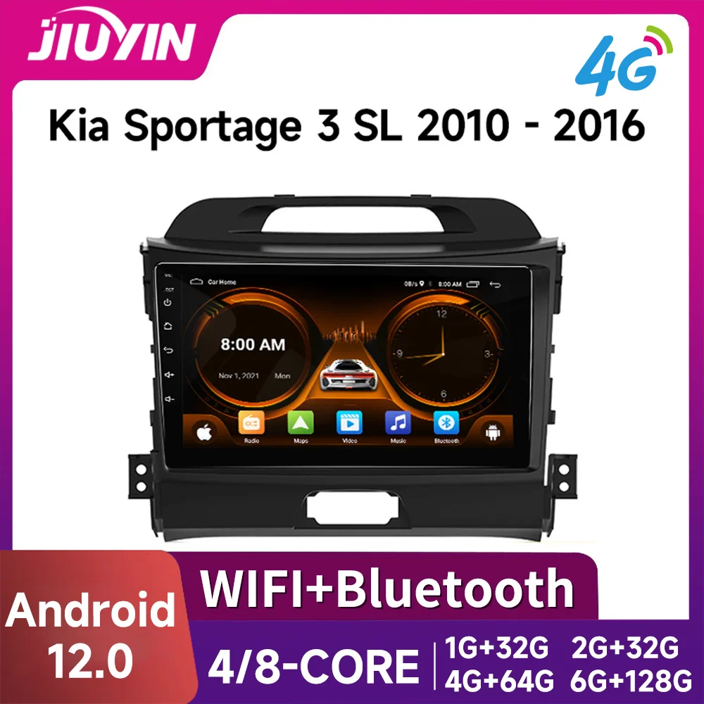 

JIUYIN AI Voice 2 din Android Auto Radio For KIA Sportage 3 2010-2016 Carplay 4G Car Multimedia GPS 2din autoradio