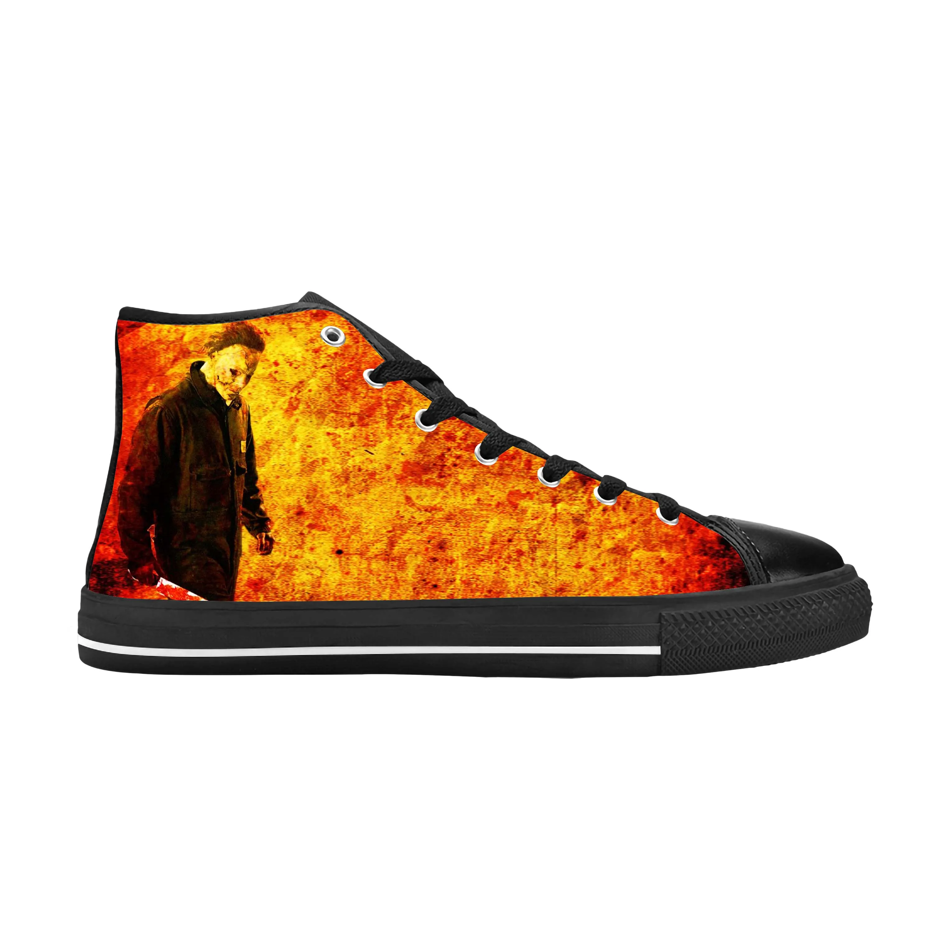 Myers Horror Scary Movie Gothic Halloween Michael Casual Cloth Shoes High Top Comfortable Breathable 3D Print Men Women Sneakers
Myers Horror Scary Movie Gothic Halloween Michael Casual Cloth Shoes High Top Comfortable Breathable 3D Print Men Women Sneakers