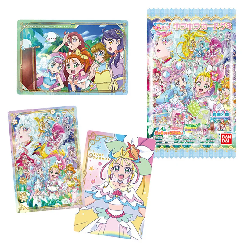 Bandai Pretty Cure Anime Figures Bronzing Flash Cards Grape Flavored Candy Collectible Cards Toys Birthday Gifts for Children
Bandai Pretty Cure Anime Figures Bronzing Flash Cards Grape Flavored Candy Collectible Cards Toys Birthday Gifts for Children