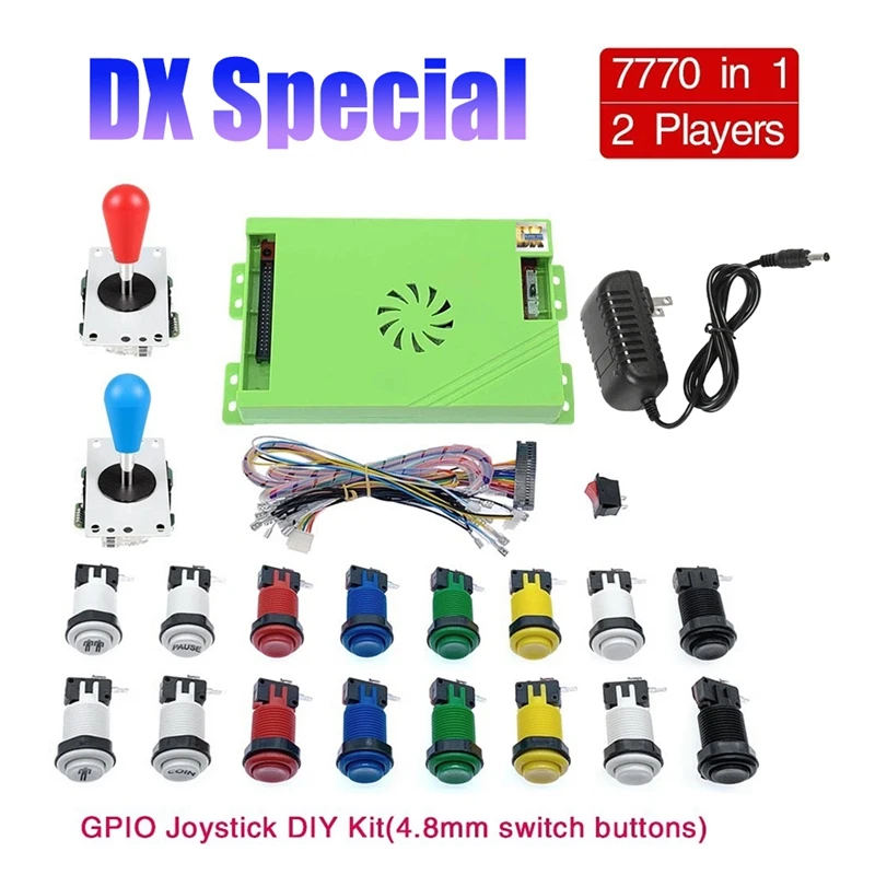 

ELOS-For Pandora Saga Box DX GPIO Joystick DIY Kit 4.8Mm Buttons 7770 In 1 Arcade Game For Arcade Game Machine