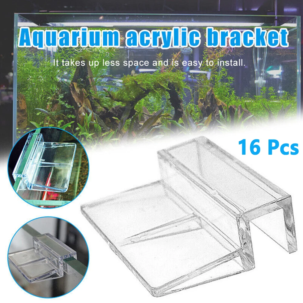 16Pcs Acrylic Transparent Aquarium Lid Holder Fish Tank Bracket Clip 6mm/8mm/10mm For Aquarium Glass Covers Bracket Clip Clamp
16Pcs Acrylic Transparent Aquarium Lid Holder Fish Tank Bracket Clip 6mm/8mm/10mm For Aquarium Glass Covers Bracket Clip Clamp