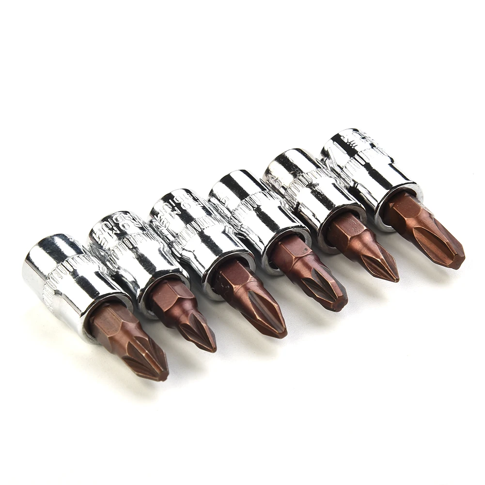 6PCS Chrome Vanadium Steel PH Pozi Bit Socekt 1/4 Inch Drive PH1 PH2 PH3 PZ1 PZ2 PZ3 Screwdriver Bits Hand Tools Replacement
6PCS Chrome Vanadium Steel PH Pozi Bit Socekt 1/4 Inch Drive PH1 PH2 PH3 PZ1 PZ2 PZ3 Screwdriver Bits Hand Tools Replacement