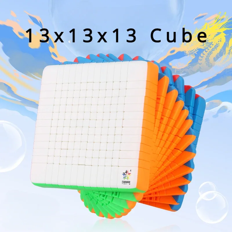 

Yuxin Huanglong 13x13 Cube 98mm Small Size Flagship 13x13x13 Magic Cube High Order Speed Cube Children's Educational Toys