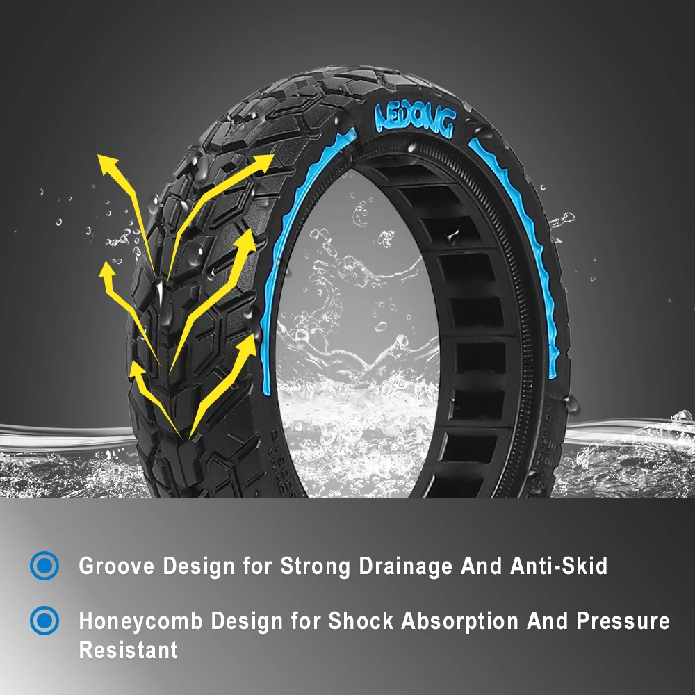 8.5 Inch Off-road Solid Tire for Xiaomi Electric Scooter Shock-Absorbing Tubeless Tyre 8.5 Inch Off-road Solid Tire for Xiaomi Electric Scooter Shock-Absorbing Tubeless Tyre