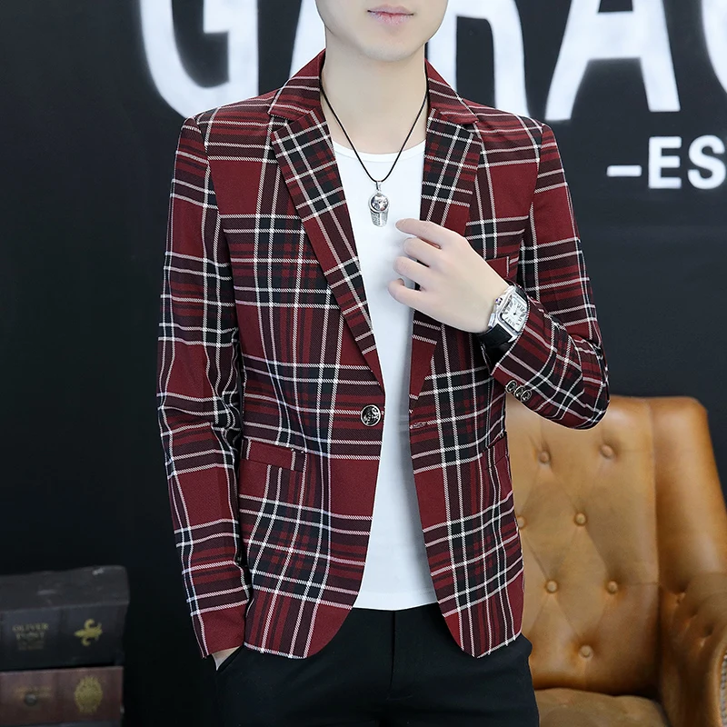 Mens Blazer Suit Men Slim Fit Prom Dress Blazer Man Plaid Jacket Coat 3XL England Style Men Blazer Hombre Men Clothing
Mens Blazer Suit Men Slim Fit Prom Dress Blazer Man Plaid Jacket Coat 3XL England Style Men Blazer Hombre Men Clothing