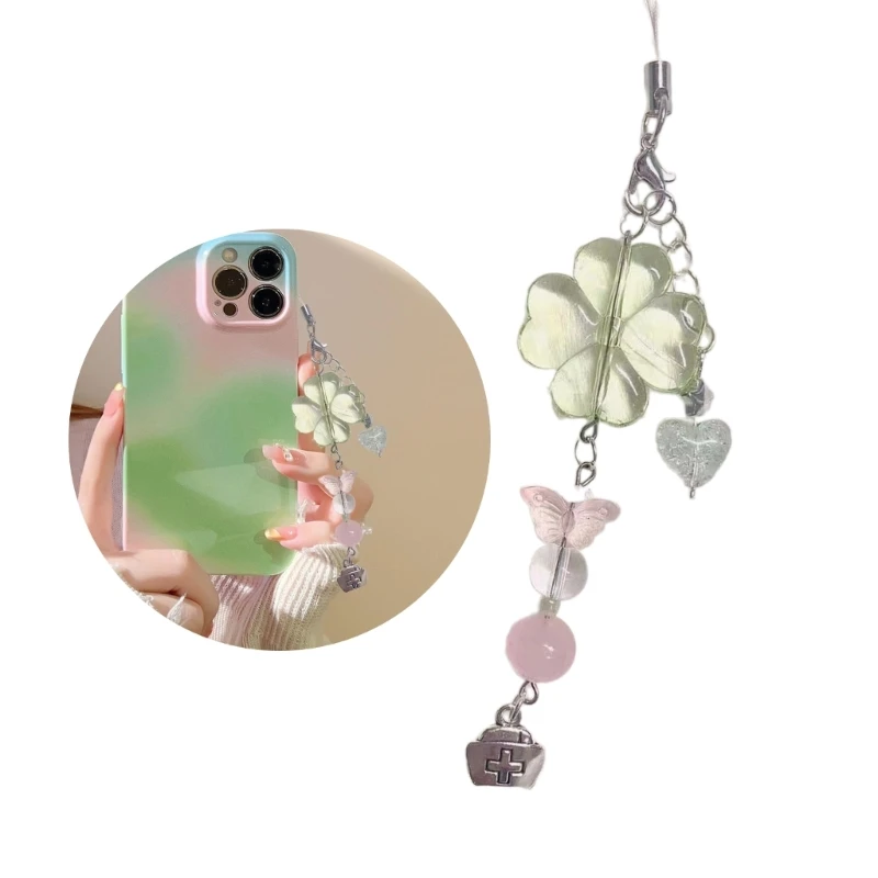 Acrylic Phone Charm with Bead Beaded Phone Charm Portable Keyring Pendant Phone Lanyard Accessory
Acrylic Phone Charm with Bead Beaded Phone Charm Portable Keyring Pendant Phone Lanyard Accessory