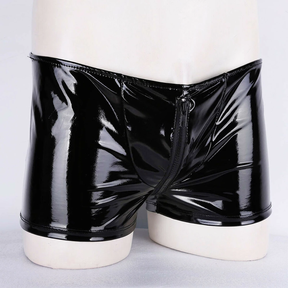 Mens PVC Zip Pouch Backless Briefs Wet Look Lingerie Boxer Trunks Shorts Gay Male Funny Open Back Jockstrap Open Butt Panties
Mens PVC Zip Pouch Backless Briefs Wet Look Lingerie Boxer Trunks Shorts Gay Male Funny Open Back Jockstrap Open Butt Panties