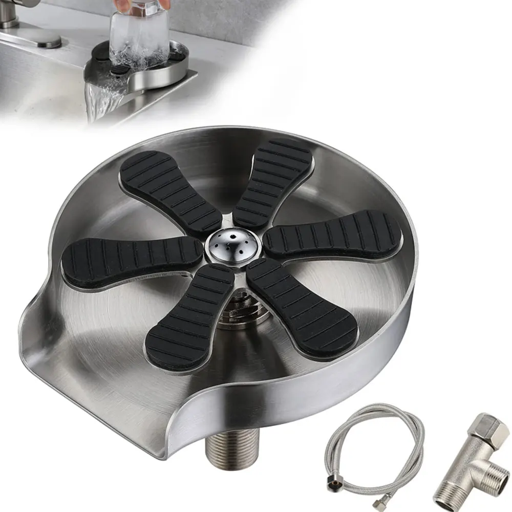Automatic High Pressure Glass Cup Washer Faucet Rinser Cleaning Tool Bar Beer Kitchen Milk Tea Cup Cleaner Sink Accessories
Automatic High Pressure Glass Cup Washer Faucet Rinser Cleaning Tool Bar Beer Kitchen Milk Tea Cup Cleaner Sink Accessories