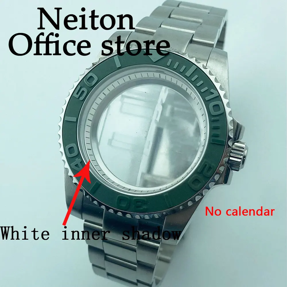 

NEITON 40mm sapphire glass silver watch case fit NH35 NH36 NH34 ETA2824 2836 Miyota8215 Mingzhu DG2813 3804 PT5000 movement