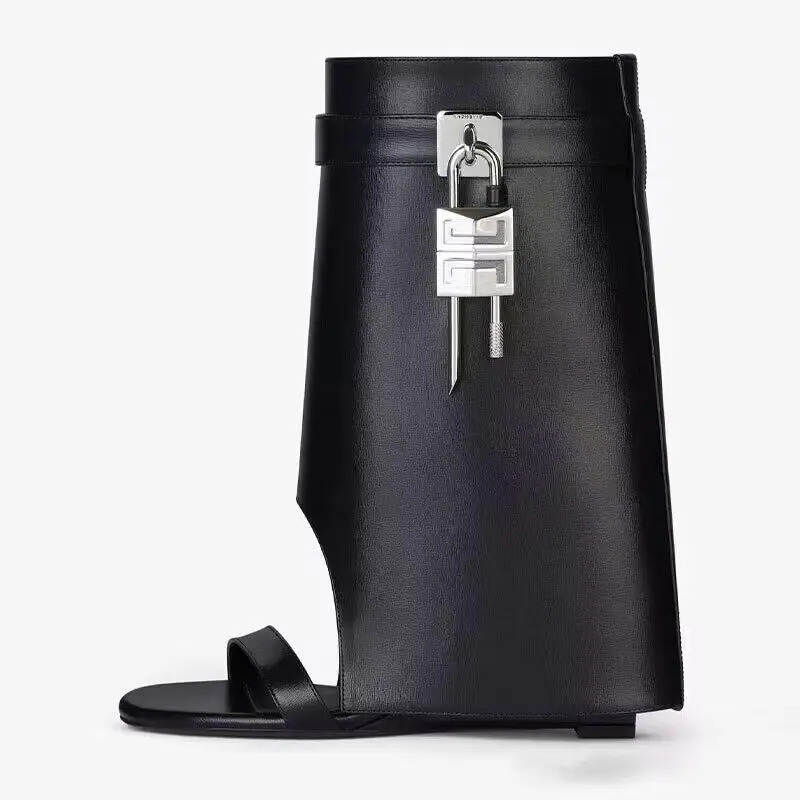 Women's New Round Toe Wedge Heel Women's Cool Boots Thick Sole High Heel Boots Metal Lock Accessories Trouser Boots Size 34-44
Women's New Round Toe Wedge Heel Women's Cool Boots Thick Sole High Heel Boots Metal Lock Accessories Trouser Boots Size 34-44