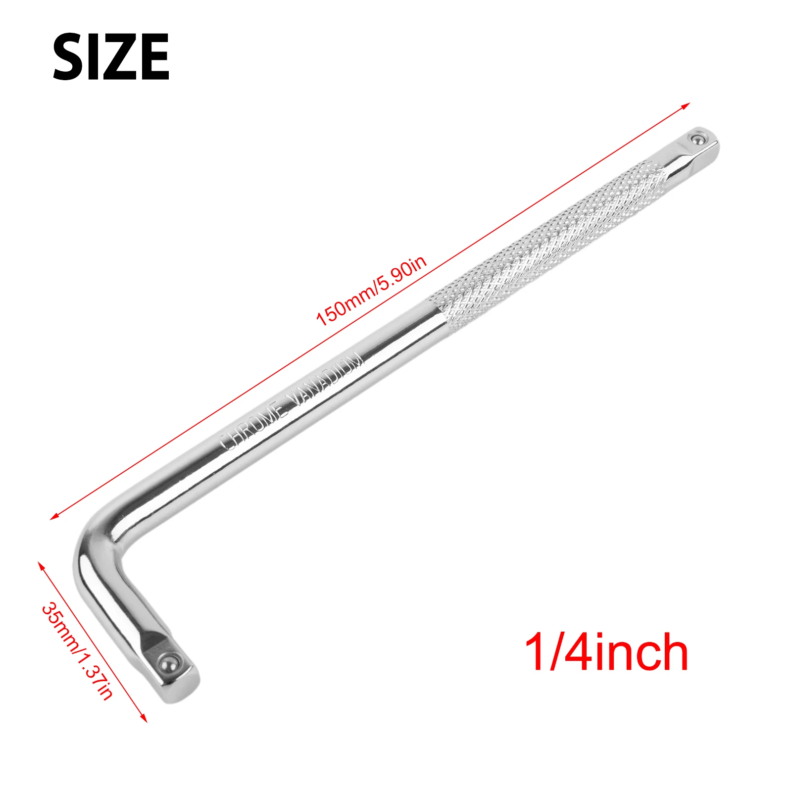 L Type Bent Bar Extension L-Type Shaped Double End Non-Slip Socket Bent Bar 1/2 1/4 3/8 Wrench Hand Tools Power Tools
L Type Bent Bar Extension L-Type Shaped Double End Non-Slip Socket Bent Bar 1/2 1/4 3/8 Wrench Hand Tools Power Tools