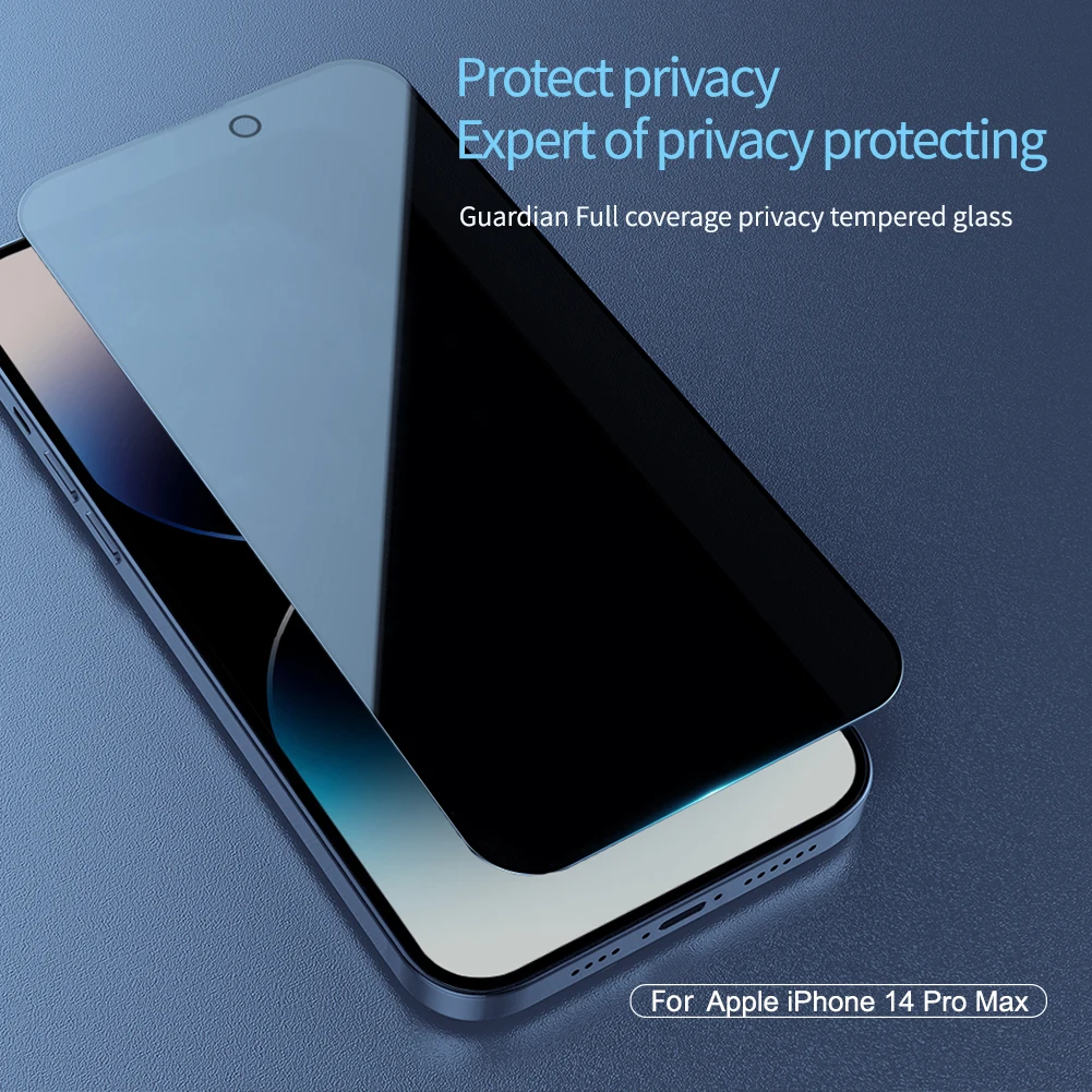 Для iPhone 14 Pro Max/14 Plus NILLKIN Guardian полное покрытие конфиденциальность закаленное стекло Защита экрана телефона
Для iPhone 14 Pro Max/14 Plus NILLKIN Guardian полное покрытие конфиденциальность закаленное стекло Защита экрана телефона