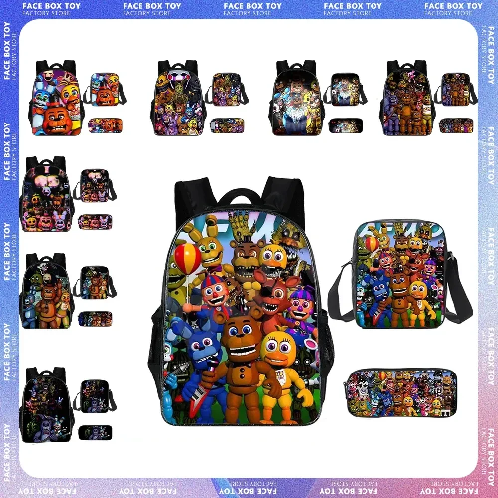 38cm Five Nights At Freddy's Anime Peripheral FNAF Backpack School Bag Light Waterproofing School Backpacks Satchel for Kid Gift
38cm Five Nights At Freddy's Anime Peripheral FNAF Backpack School Bag Light Waterproofing School Backpacks Satchel for Kid Gift