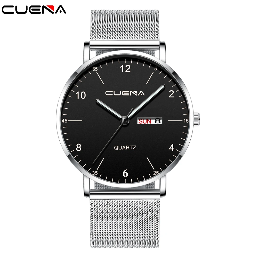 CUENA new fashion sports men watches Top brand luxury waterproof Simple Ultra-thin watch men Quartz clock Relogio Masculino
CUENA new fashion sports men watches Top brand luxury waterproof Simple Ultra-thin watch men Quartz clock Relogio Masculino