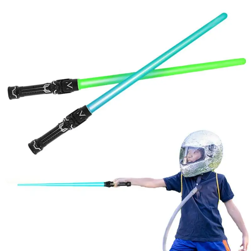 

Laser Sword Toy 2PCS Star Light Sword Luminous Fluorescent Rod Laser Rod Children's Sword Toy War Gift Outdoor Toys Scalable