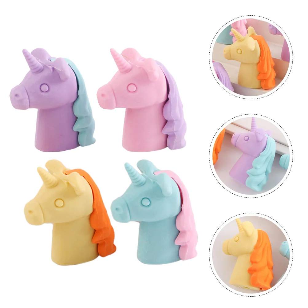 

36 Pcs Pencil Eraser Topper Santa Stationary Cute Erasers for Girls Unicorn Items Bulk Puzzle Christmas Pencils