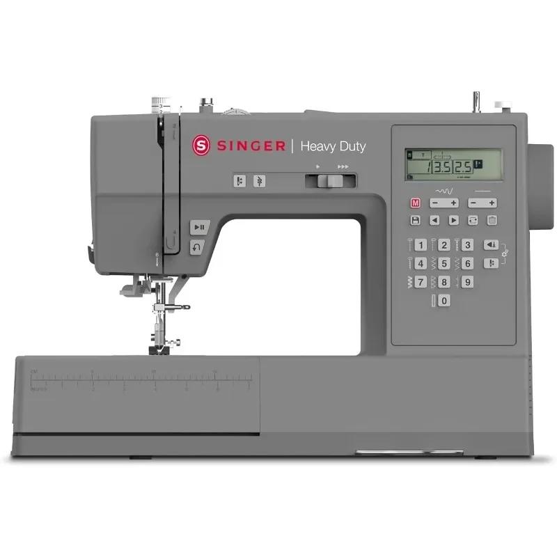 SINGER | HD6700 Electronic Heavy Duty Sewing Machine with 411 Stitch Applications - Sewing Made Easy, Large, Gray
SINGER | HD6700 Electronic Heavy Duty Sewing Machine with 411 Stitch Applications - Sewing Made Easy, Large, Gray