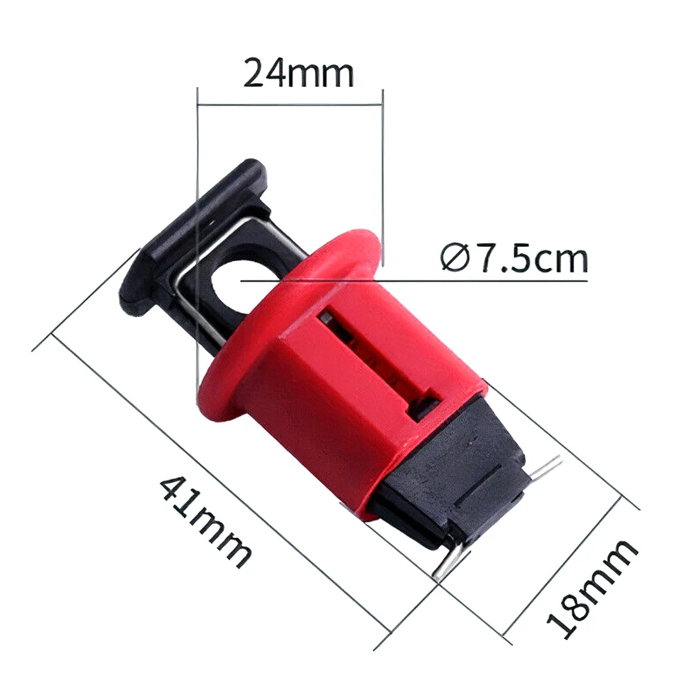MCB Lockout Breaker Lock Push Lock Closed Simultaneously Lock Off Black+red Device Push Pin MCB Circuit Lockout
MCB Lockout Breaker Lock Push Lock Closed Simultaneously Lock Off Black+red Device Push Pin MCB Circuit Lockout