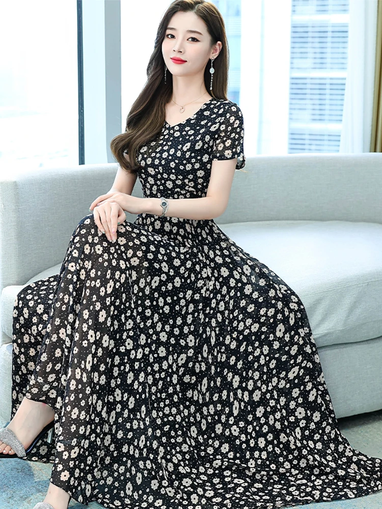 2023 Elegant Bodycon Party Evening Maxi Dresses Chiffon Summer Green Black Floral Tunics Prom Robe Women Casual Beach Long Dress
2023 Elegant Bodycon Party Evening Maxi Dresses Chiffon Summer Green Black Floral Tunics Prom Robe Women Casual Beach Long Dress