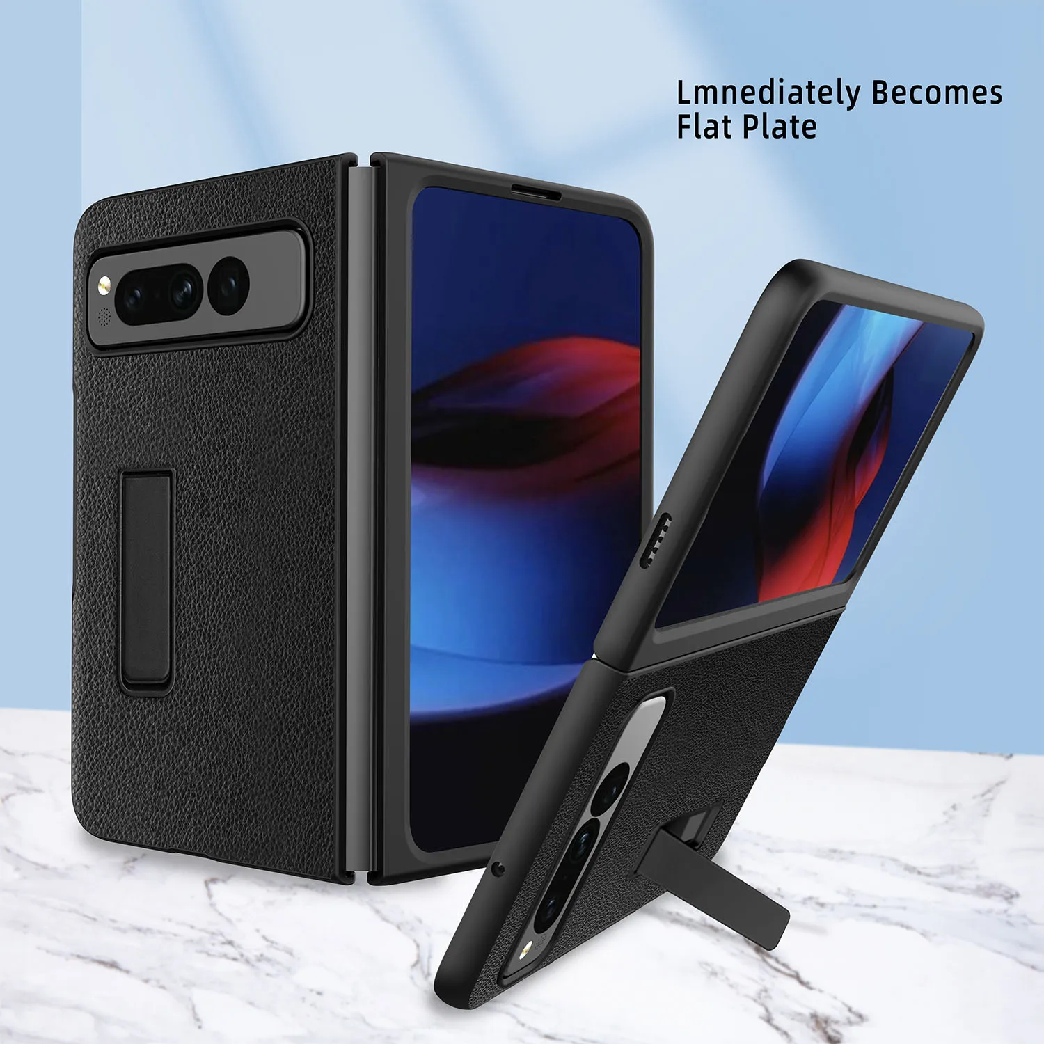 Luxury Litchi Carbon Fiber Pattern Leather Holder Cover For Google Pixel Fold PixelFold Kickstand Bracket Armor Back Case
Luxury Litchi Carbon Fiber Pattern Leather Holder Cover For Google Pixel Fold PixelFold Kickstand Bracket Armor Back Case