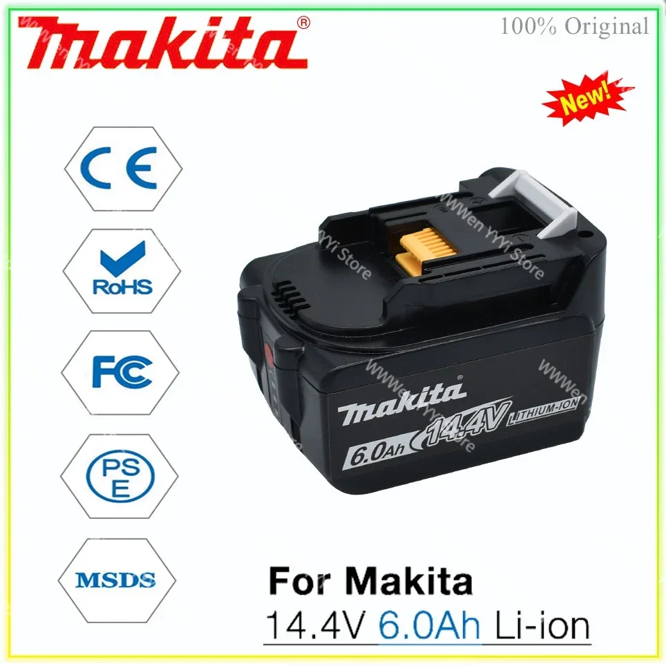 Makita 14.4V 6000mAh Rechargeable Battery LED indicator For BL1430 BL1415 BL1440 196875-4 194558-0 195444-8 Makita 14.4V 6.0Ah
Makita 14.4V 6000mAh Rechargeable Battery LED indicator For BL1430 BL1415 BL1440 196875-4 194558-0 195444-8 Makita 14.4V 6.0Ah