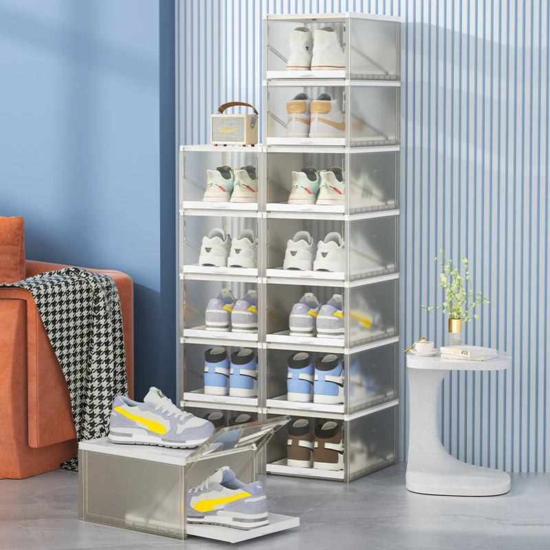 Shoe Storage Box Foldable Shoe Boxes Clear Plastic Stackable Shoe Organizer Containers With Lids Fit Up To 29.5cm Sheos Rack
Shoe Storage Box Foldable Shoe Boxes Clear Plastic Stackable Shoe Organizer Containers With Lids Fit Up To 29.5cm Sheos Rack