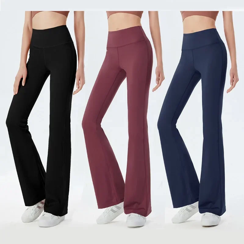 

Yoga Clothes Groove Summer Women's Flared Pants High-waisted Tight-fitting Belly Show Figure Sports Yoga Trousers For Women