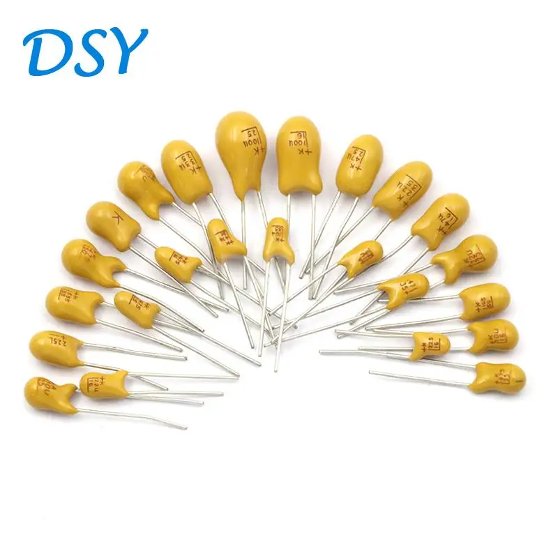 10PCS DIP Tantalum Capacitor 16V 25V 35V 50V 0.1UF 0.22UF 0.33UF 0.47UF 100UF 220UF 1UF 2.2UF 4.7UF 10UF 15UF 22UF 47UF Yellow
10PCS DIP Tantalum Capacitor 16V 25V 35V 50V 0.1UF 0.22UF 0.33UF 0.47UF 100UF 220UF 1UF 2.2UF 4.7UF 10UF 15UF 22UF 47UF Yellow