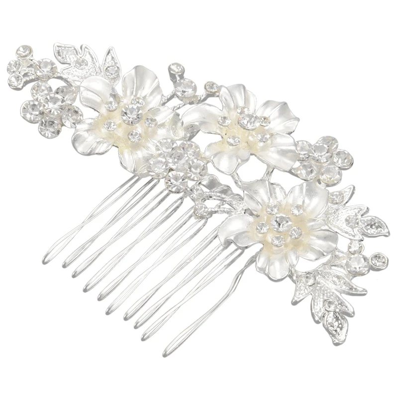 3X Wedding Bridal Hair Combs Vintage Imitation Crystal Hairpins Prom Jewelry Gold Silver Flower Pattern Hair Pins
3X Wedding Bridal Hair Combs Vintage Imitation Crystal Hairpins Prom Jewelry Gold Silver Flower Pattern Hair Pins