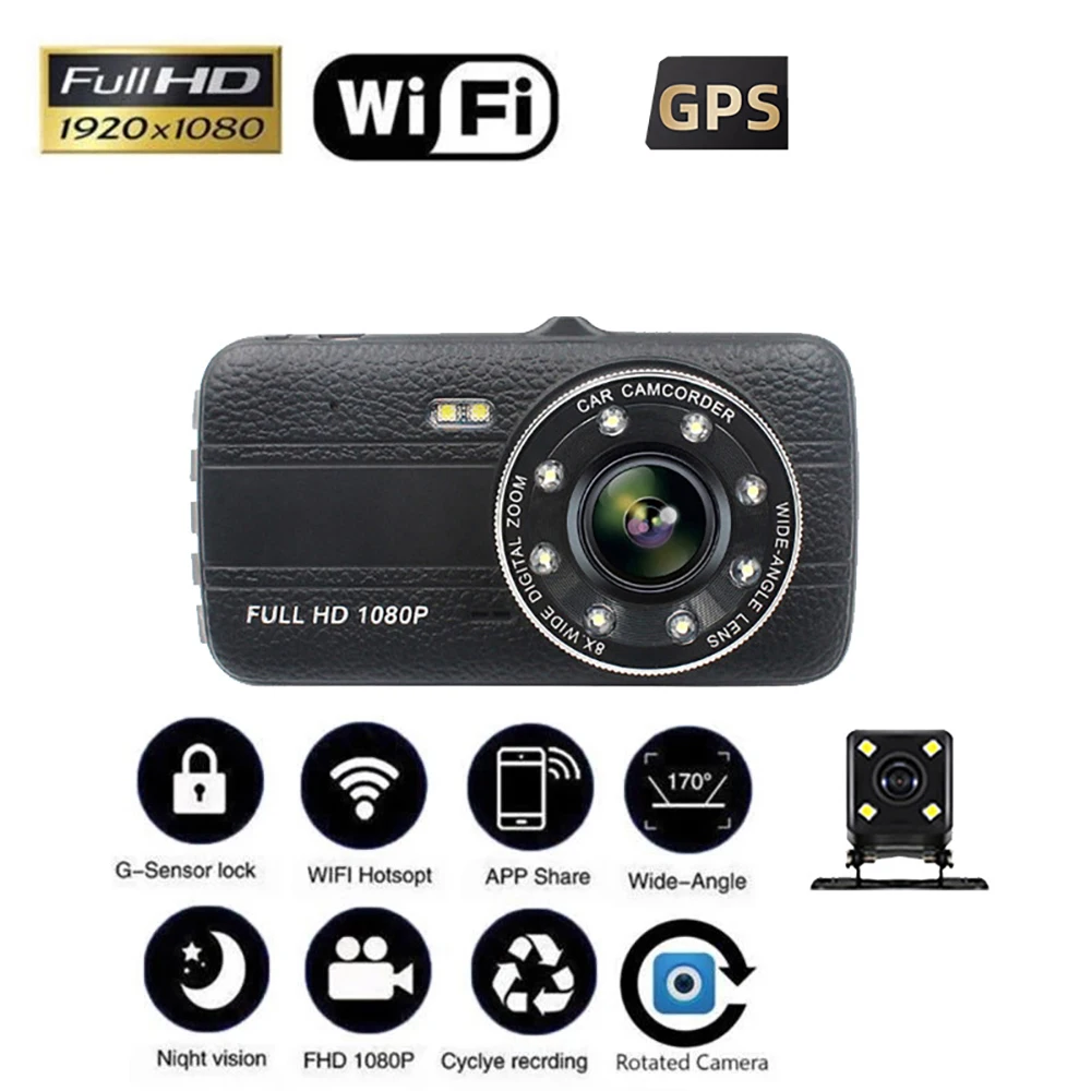 Автомобильный видеорегистратор WiFi Full HD 1080P, видеорегистратор с камерой заднего вида, Автомобильный видеорегистратор с ночным видением, Автомобильный видеорегистратор, видеорегистратор GPS, автомобильные аксессуары
Автомобильный видеорегистратор WiFi Full HD 1080P, видеорегистратор с камерой заднего вида, Автомобильный видеорегистратор с ночным видением, Автомобильный видеорегистратор, видеорегистратор GPS, автомобильные аксессуары