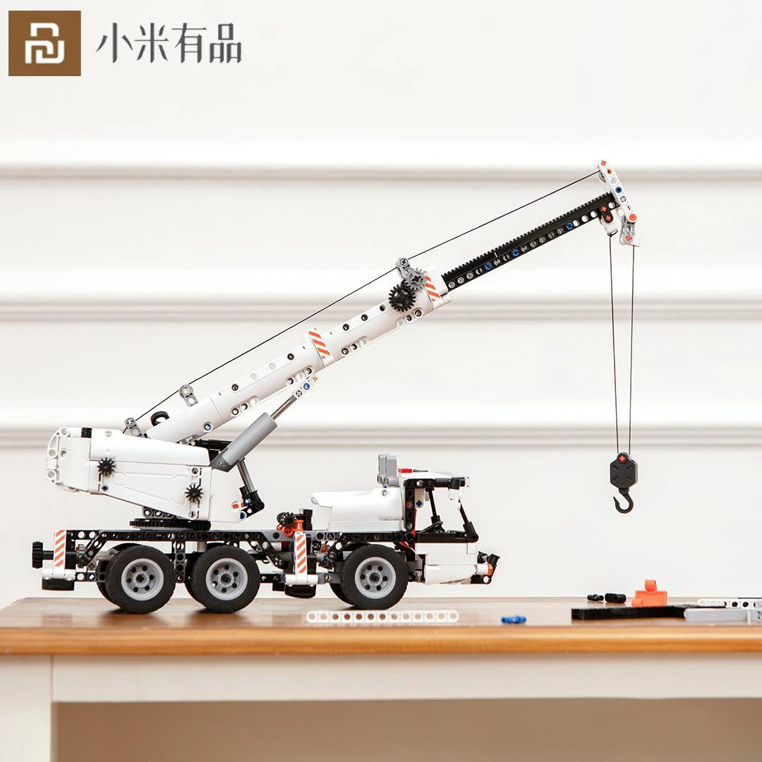 

Youpin ONEBOT Engineering Crane Forklift Toy Car Boy Simulation Model Bulldozer Building Blocks Deformation Panoramic Rotation