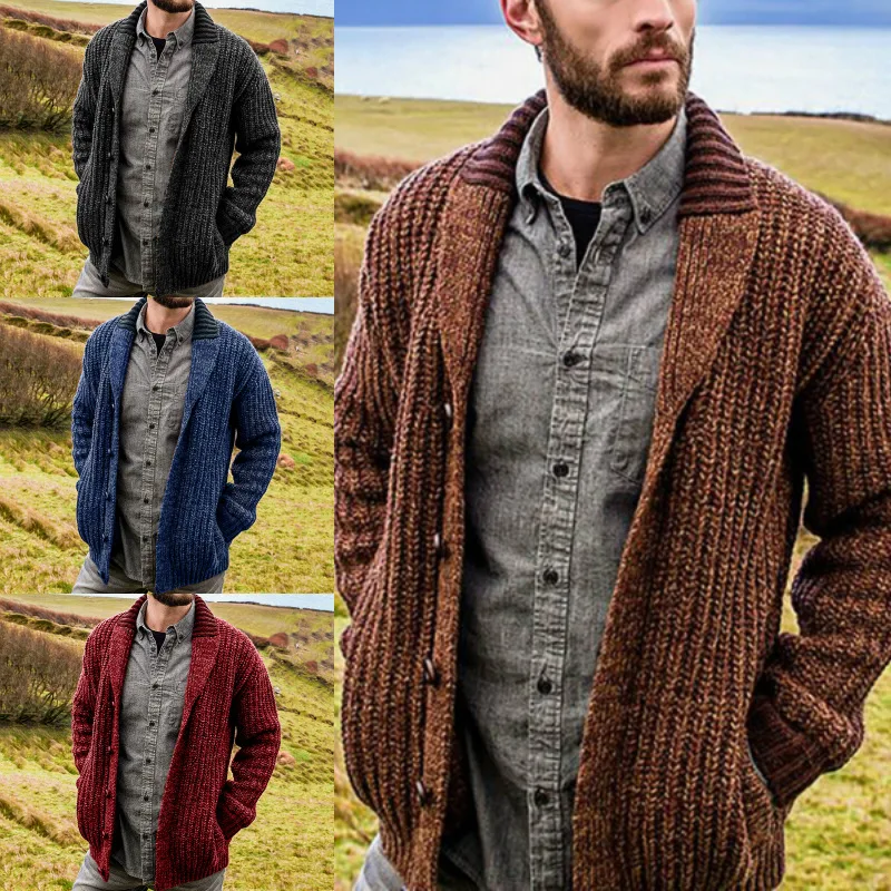 2023 Autumn And Winter Men's Cardigan Europe And America Solid Color Long Sleeve Knitted Sweater Coat Men's Wear
2023 Autumn And Winter Men's Cardigan Europe And America Solid Color Long Sleeve Knitted Sweater Coat Men's Wear