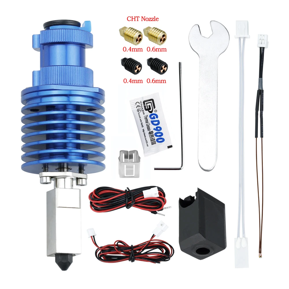 High Speed Print Head 300°C Upgrade V6 Hotend Kit For Ender 3/Ender 3 PRO/VORON 2.4 Hi-End Extruder J-head for Ender 3 V2/CR10 
High Speed Print Head 300°C Upgrade V6 Hotend Kit For Ender 3/Ender 3 PRO/VORON 2.4 Hi-End Extruder J-head for Ender 3 V2/CR10
