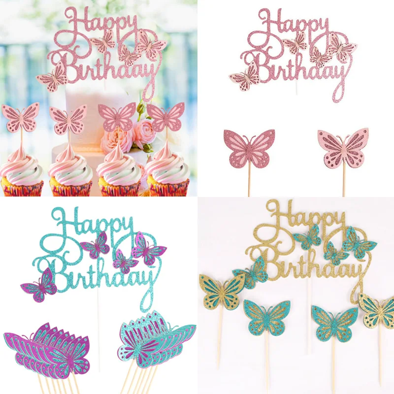 13pcs Purple Pink Butterfly Cake Decoration Birthday Happy Cake Top For Wedding Birthday Party Baby Gift Holiday Supplies
13pcs Purple Pink Butterfly Cake Decoration Birthday Happy Cake Top For Wedding Birthday Party Baby Gift Holiday Supplies